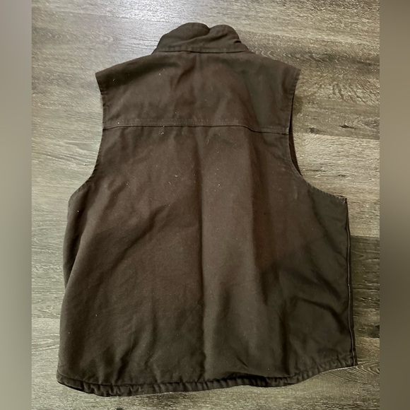 Carhartt Men's Dark Brown Sherpa-Lined Vest - Picture 3 of 3